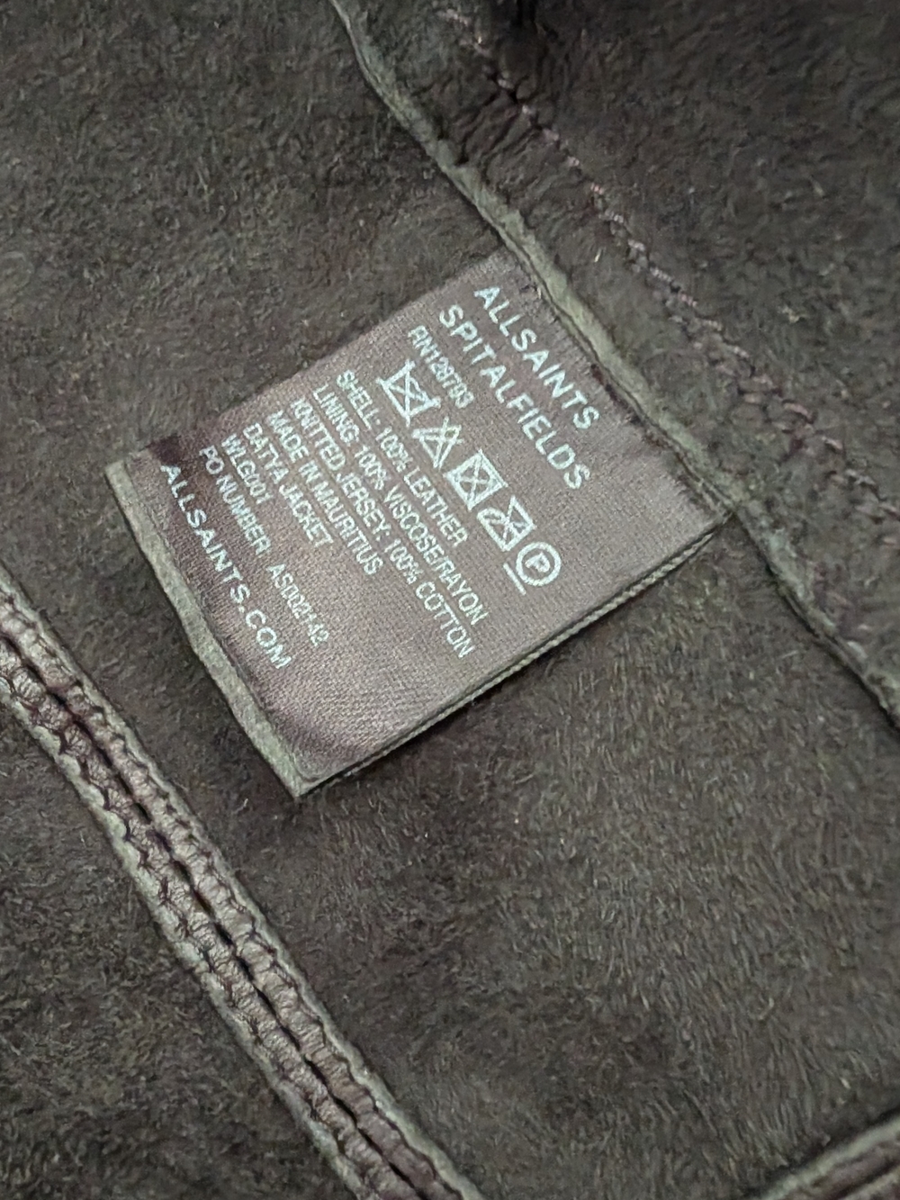 All Saints Datya Waterfall Leather Jacket - Picture 7 of 10